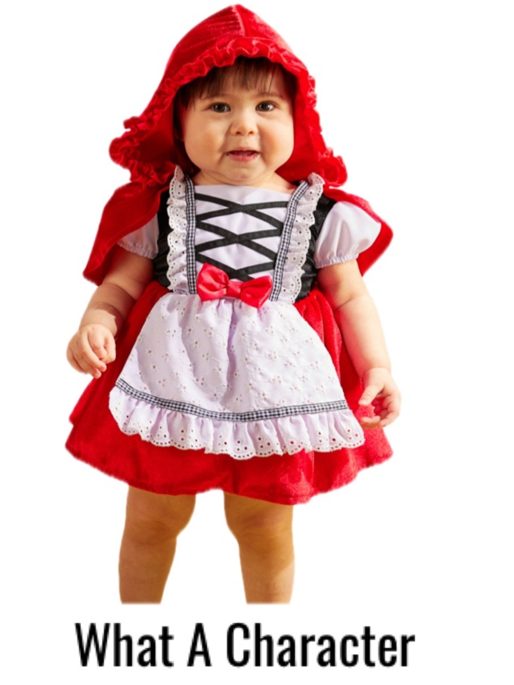 WHAT A CHARACTER Little Red Riding Hood Costume Infants Size 3-6 Months